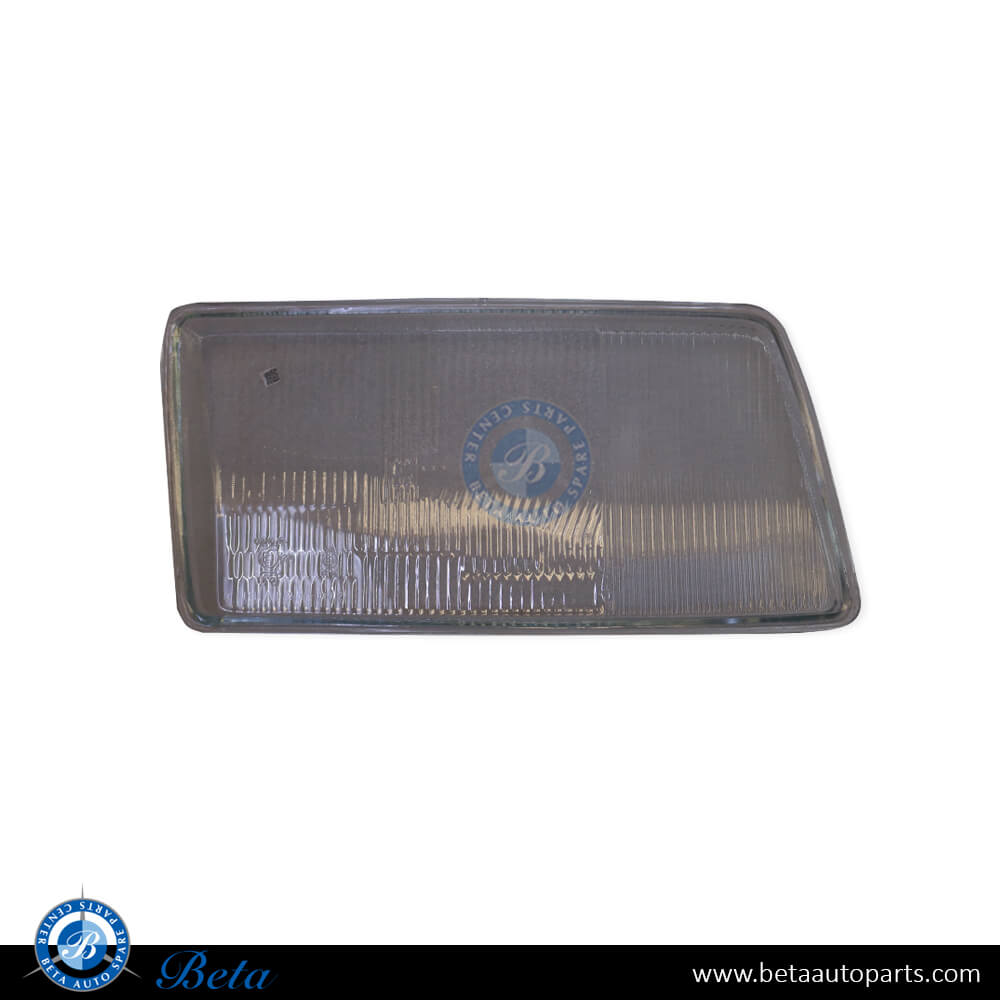 Left Side Headlamp Lens for Mercedes S-Class W126 1985-1992 models, Part Number 28265490 Left Side Headlamp Lens for Mercedes S-Class W126 1985-1992 models, Part Number 28265490